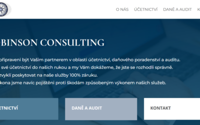 Webové stránky pro Robinson Consulting