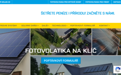 Webové stránky, SEO a PPC pro SVP solar